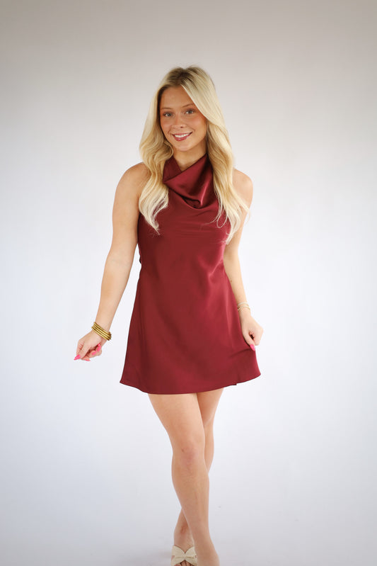 Leighton Satin Mini Dress