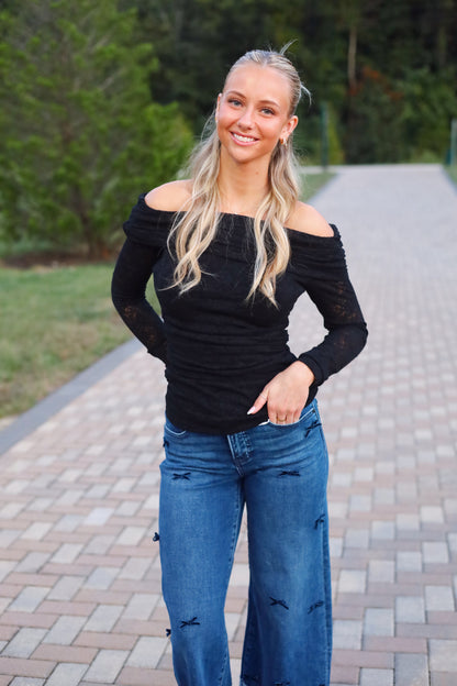 Olivia Off Shoulder Lace Top