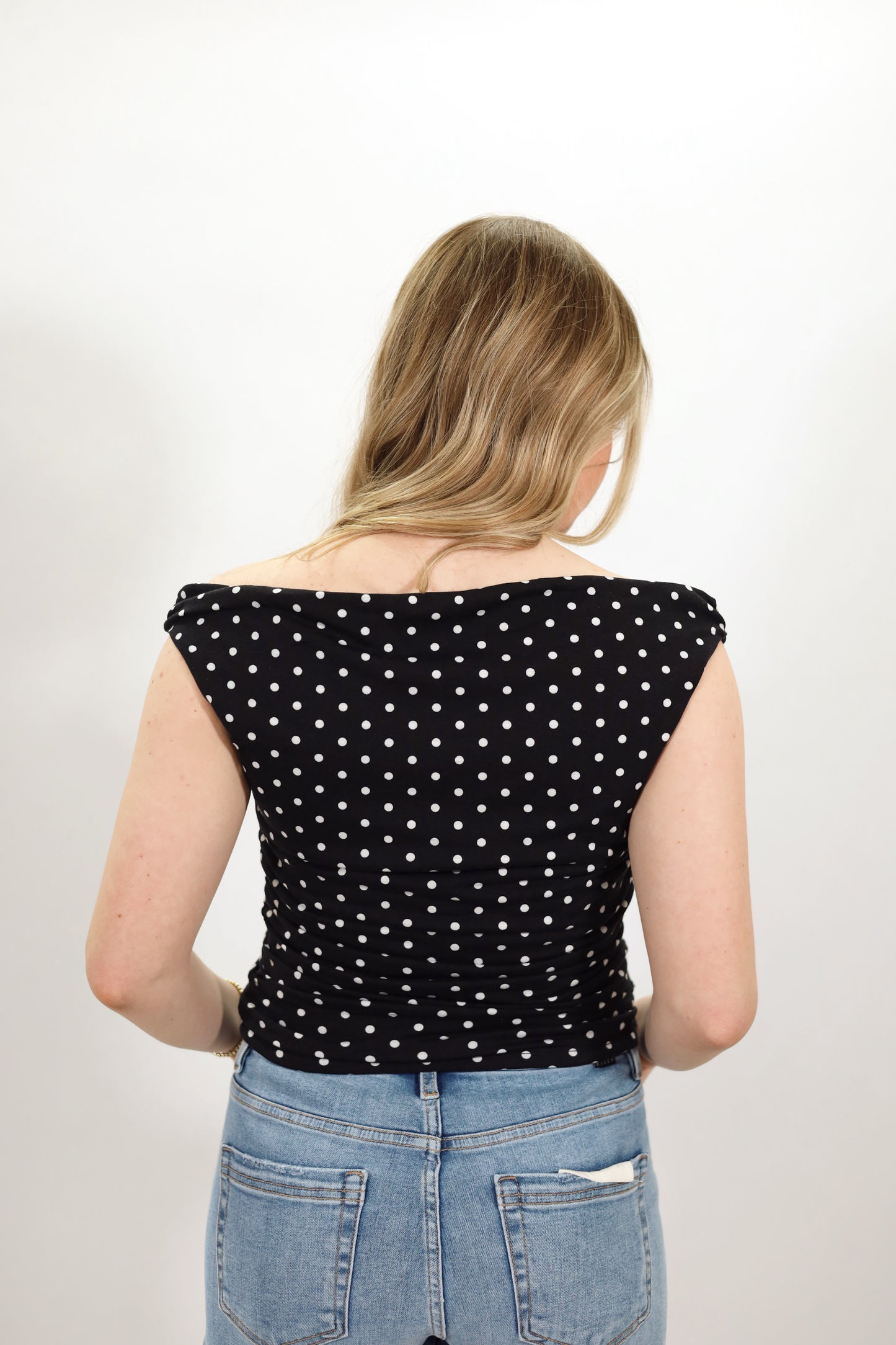 Presley Polkadot Top