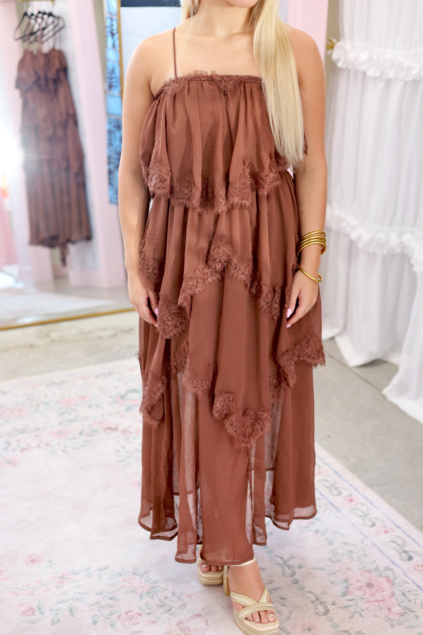Lila Lace Layered Dress