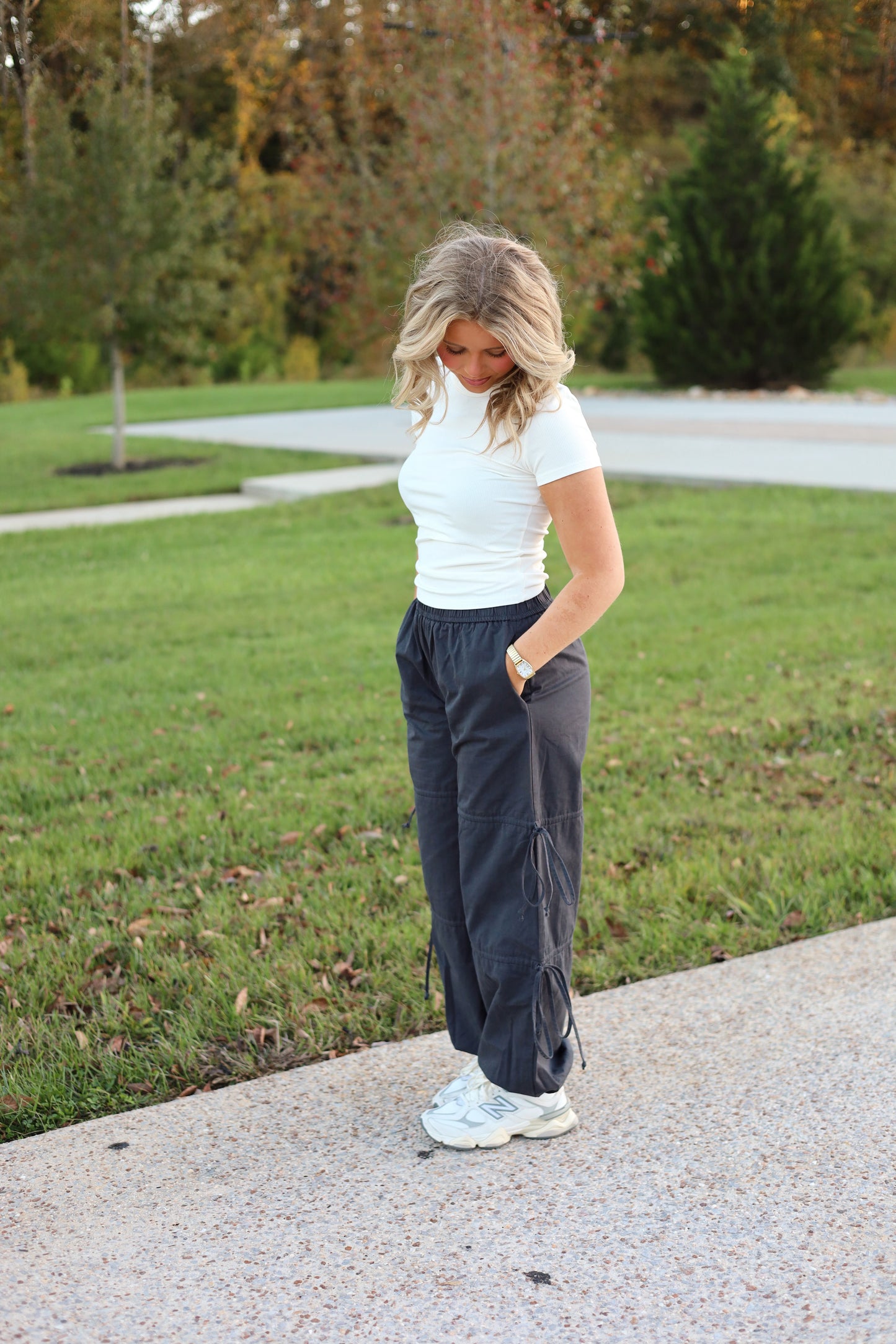 Ayla Ribbon Tie Jogger Pant