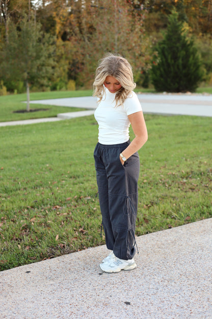 Ayla Ribbon Tie Jogger Pant