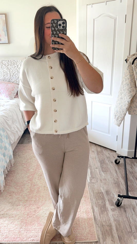 Indie Striped Knit Pants