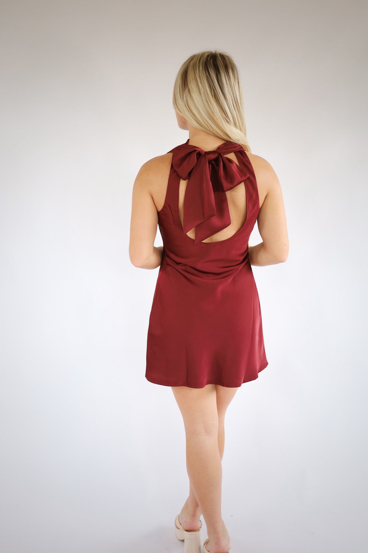 Leighton Satin Mini Dress