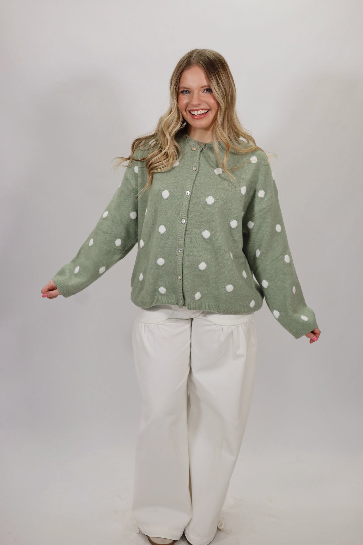 Perri Polkadot Cardigan