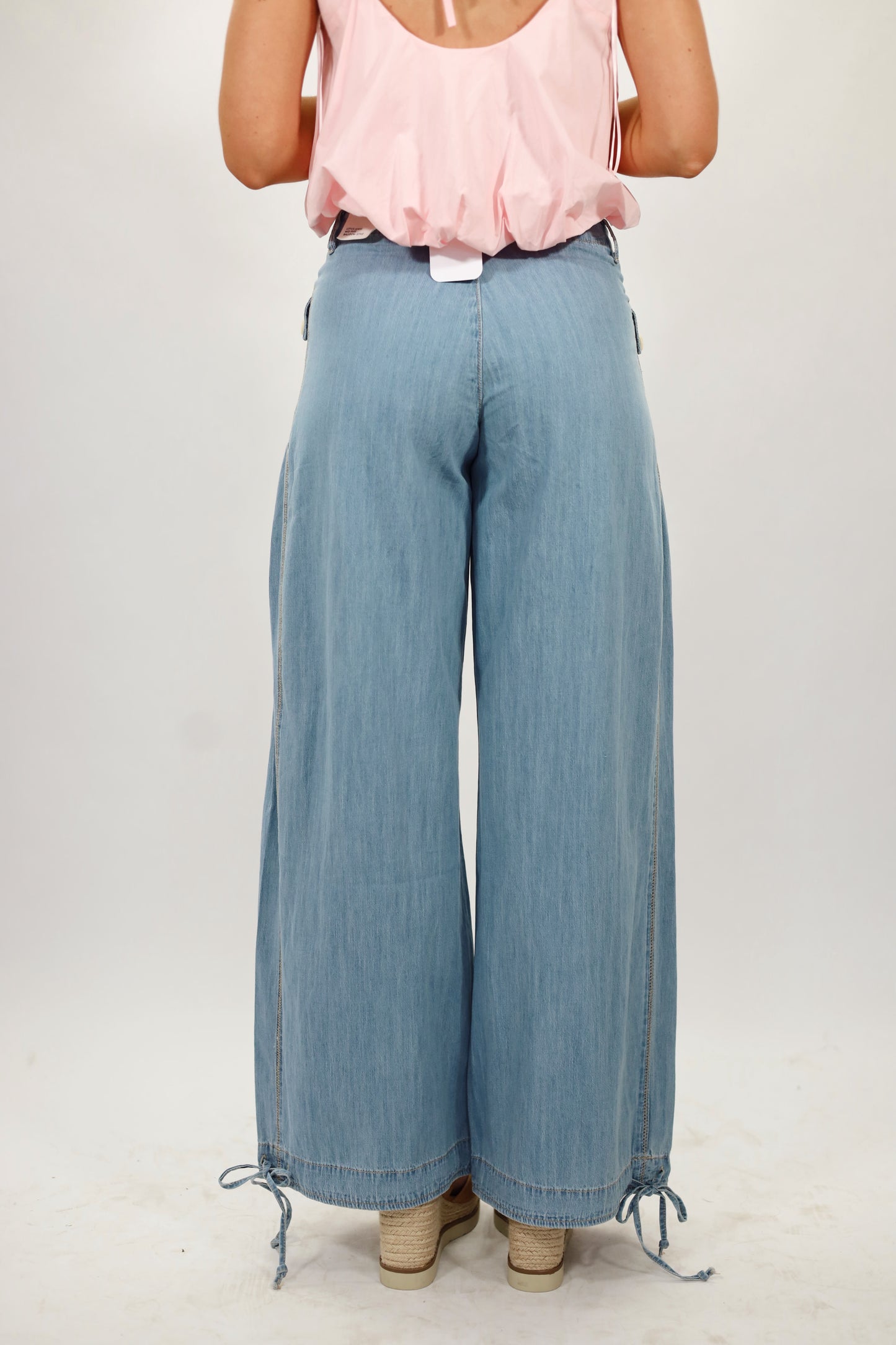 Dreamy Denim Button Front Jeans- LIGHT WASH