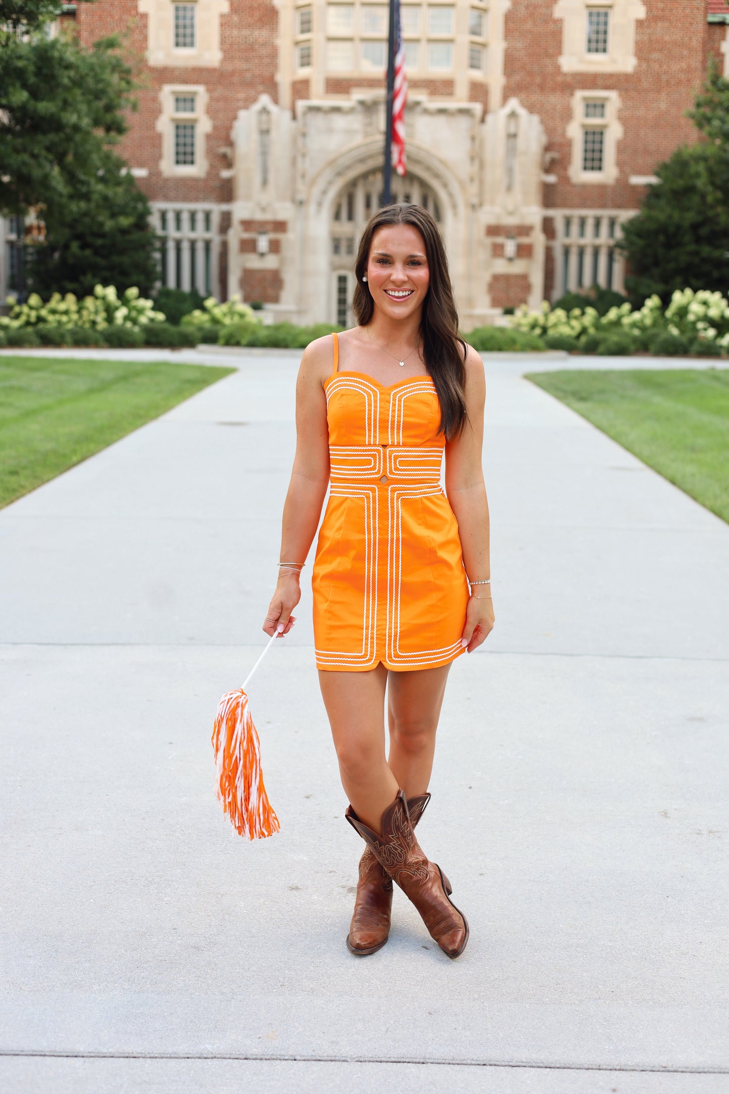 Day to Night Mini Dress- ORANGE