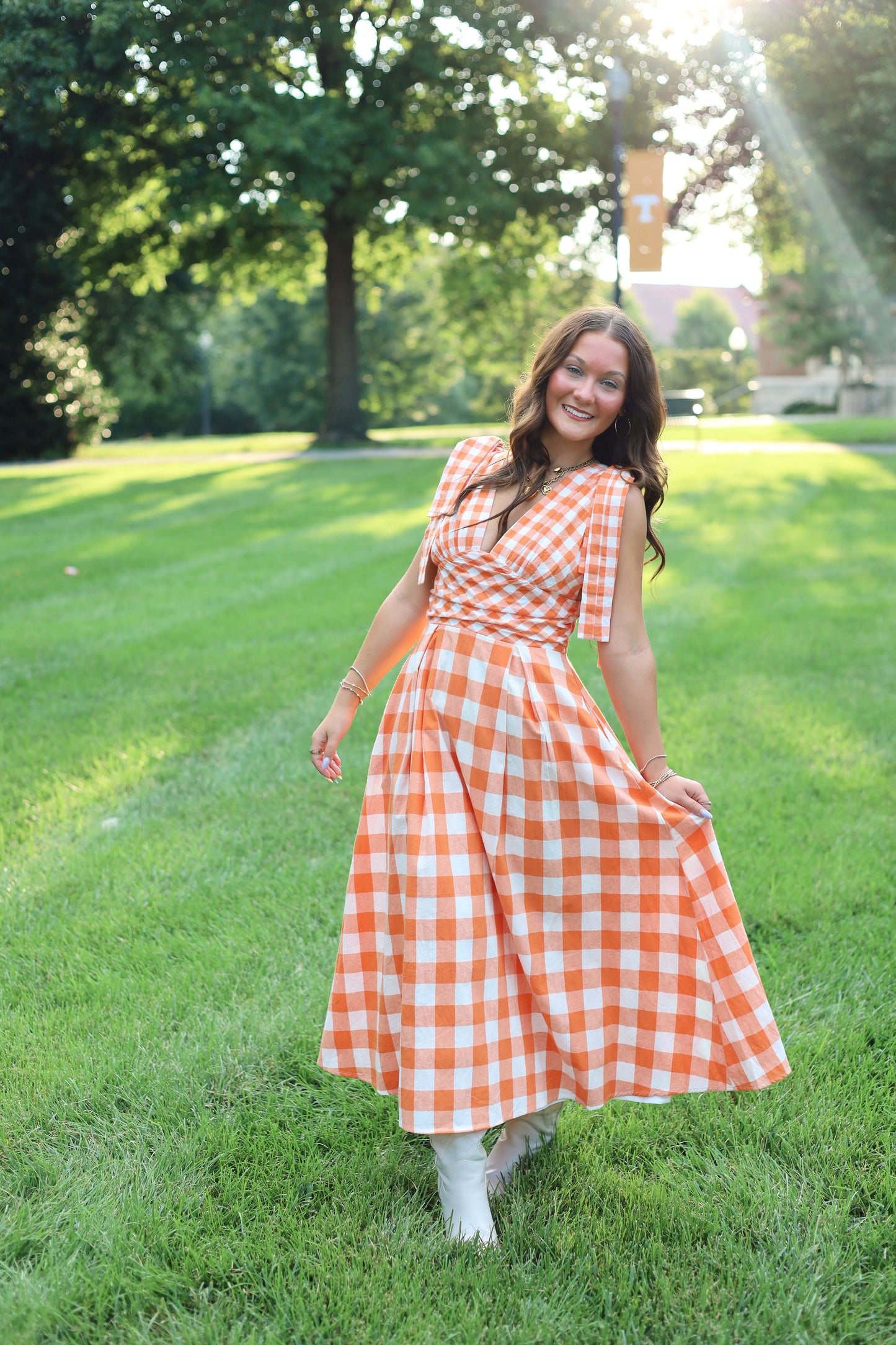 Checkered Neyland Dress