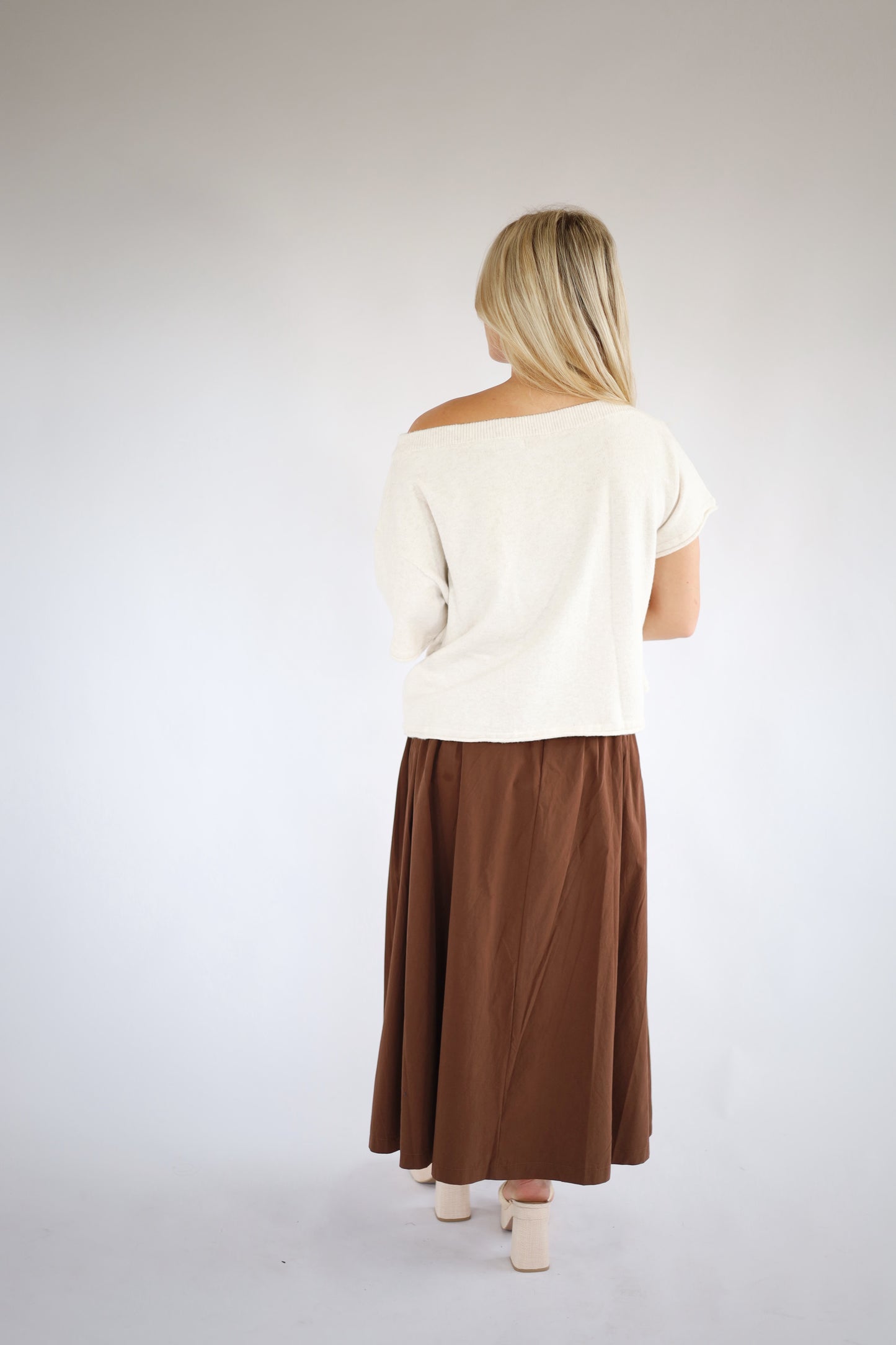 Coco Drop Waist Midi Skirt