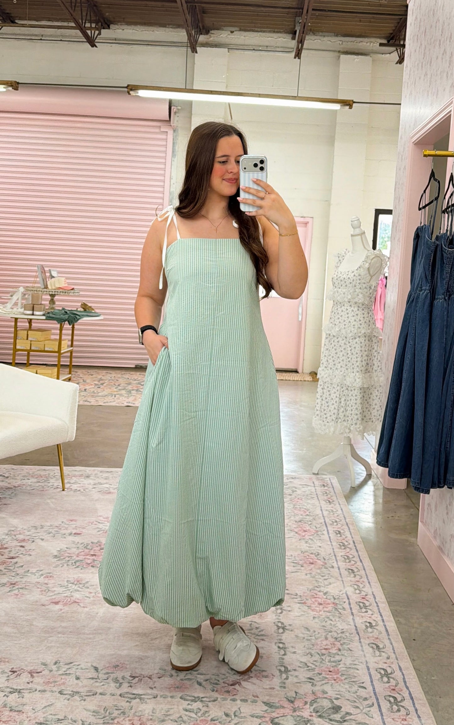 Blythe Bubble Midi Dress