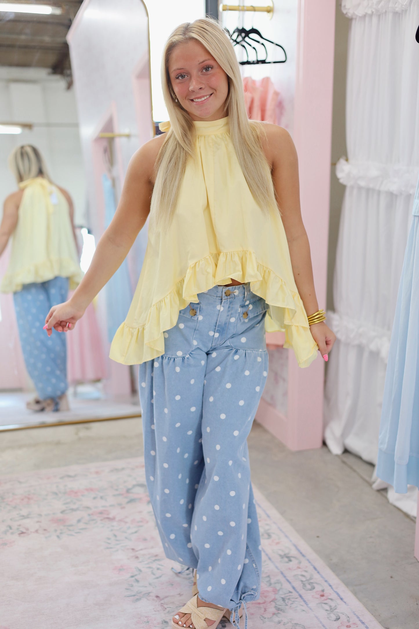Julia Polka Dot Pocket Jeans