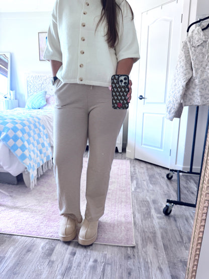 Indie Striped Knit Pants