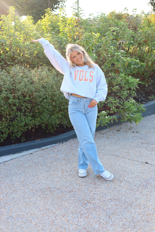 VOLS checker embroidered sweatshirt