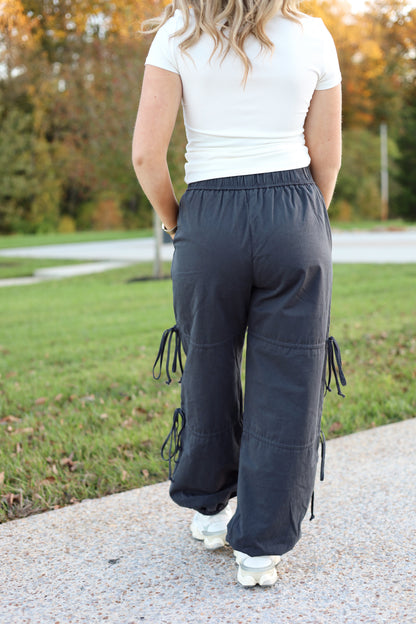 Ayla Ribbon Tie Jogger Pant