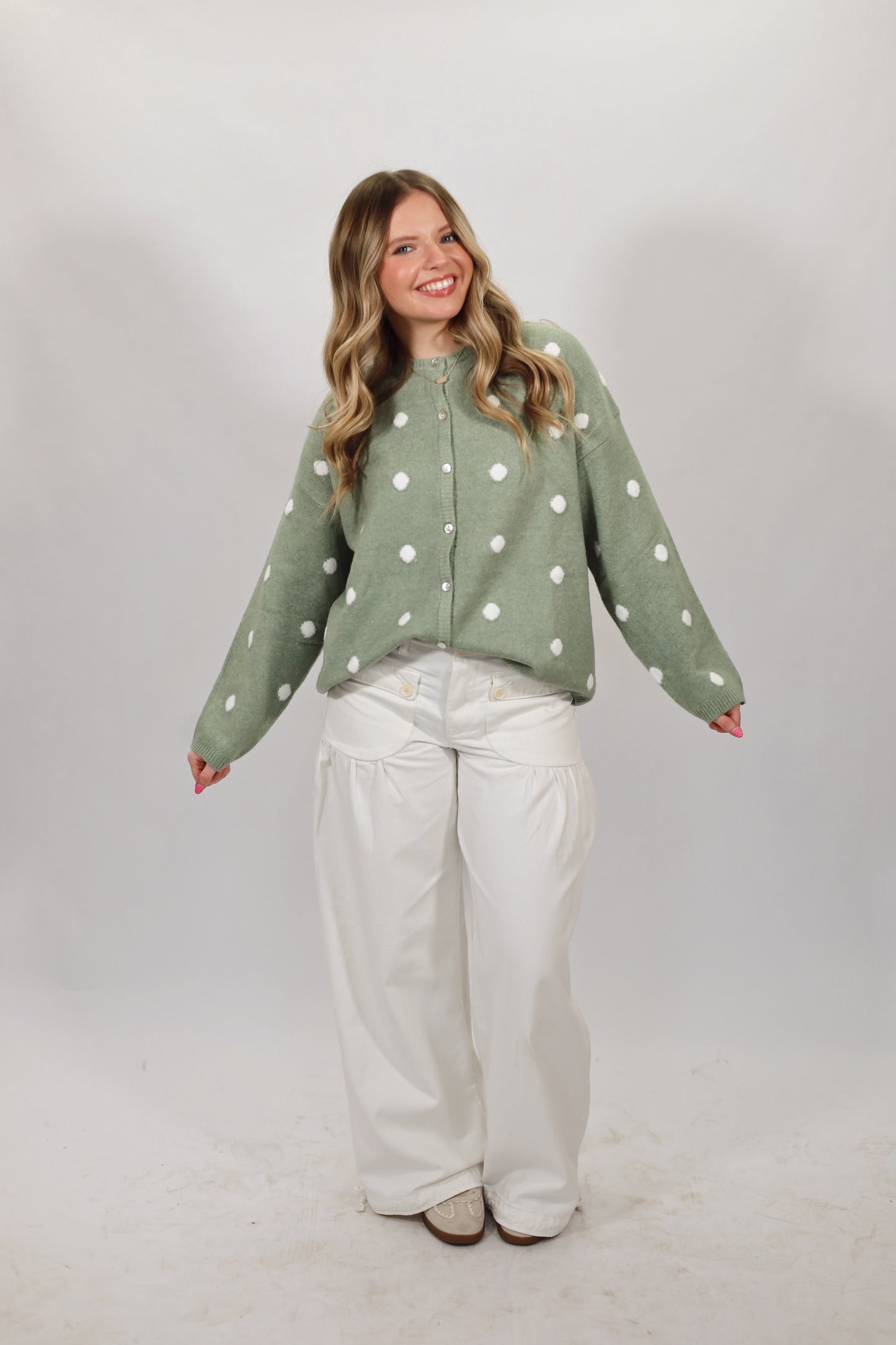 Perri Polkadot Cardigan