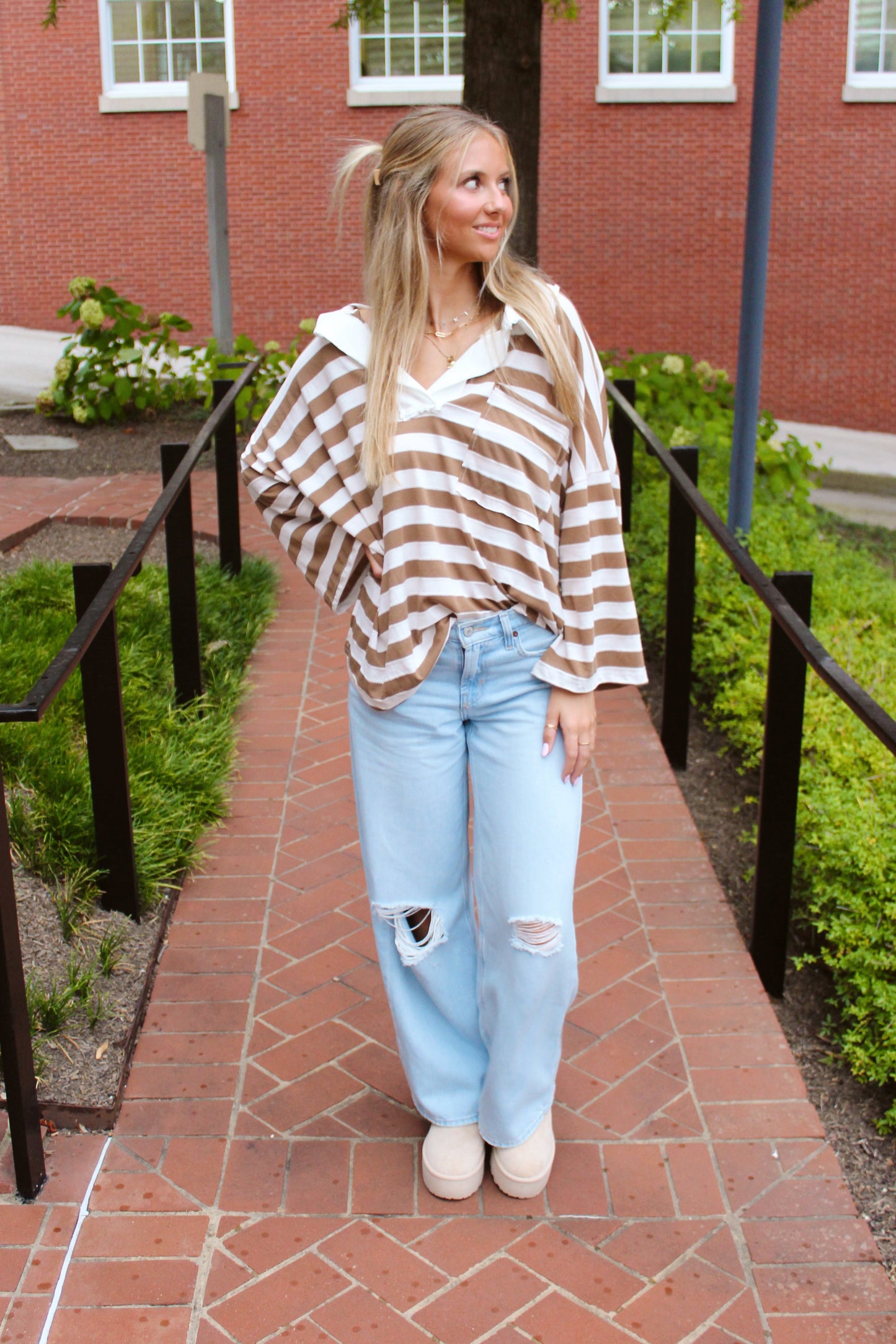 Cassie Stripe Top