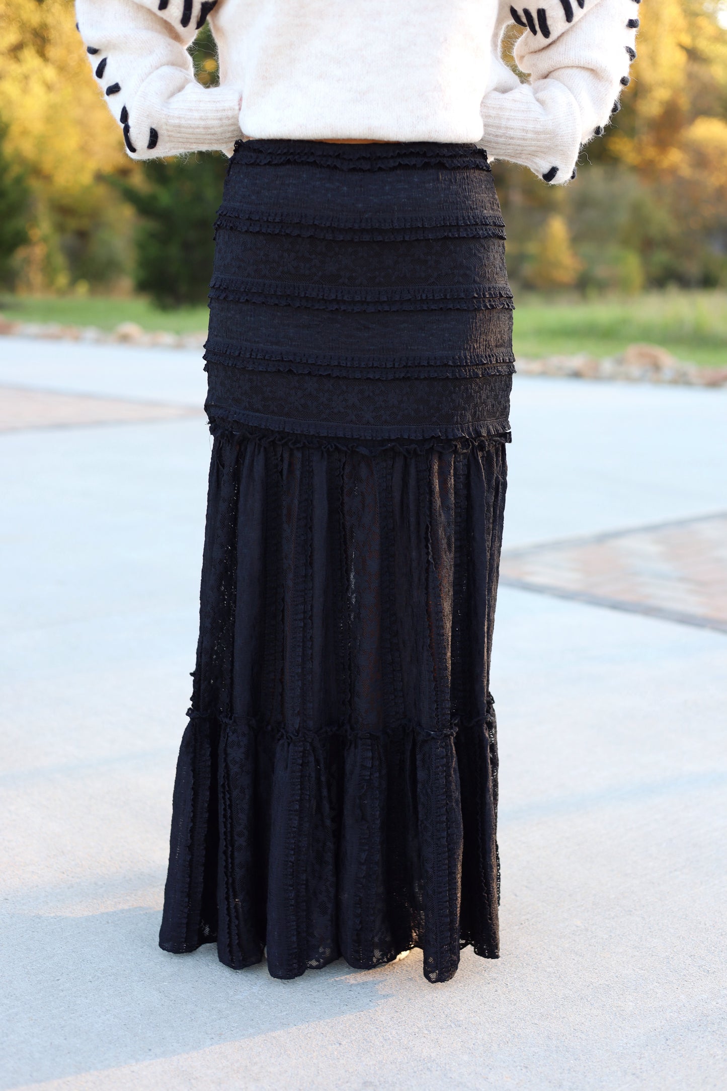 Eliana Lace Maxi Skirt