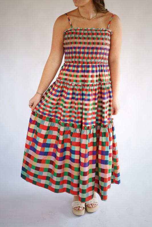 Marleigh Multi. Color Midi Dress