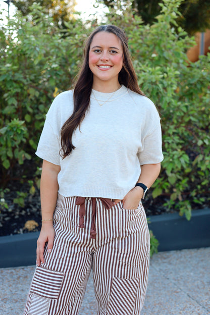 Elena Short Sleeve Sweater