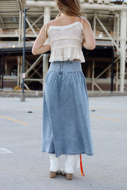 Sweetheart Denim Skirt