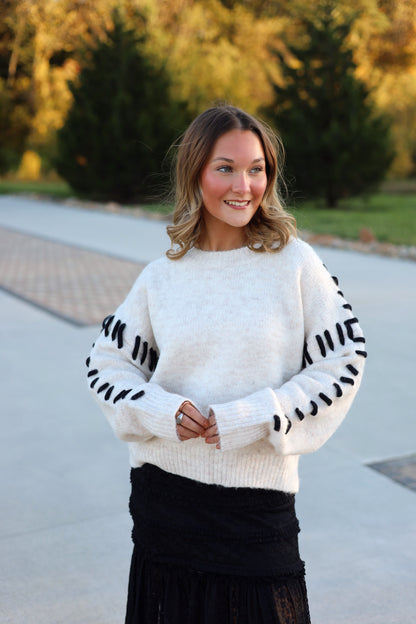 Nora Stitch Detail Sweater Top