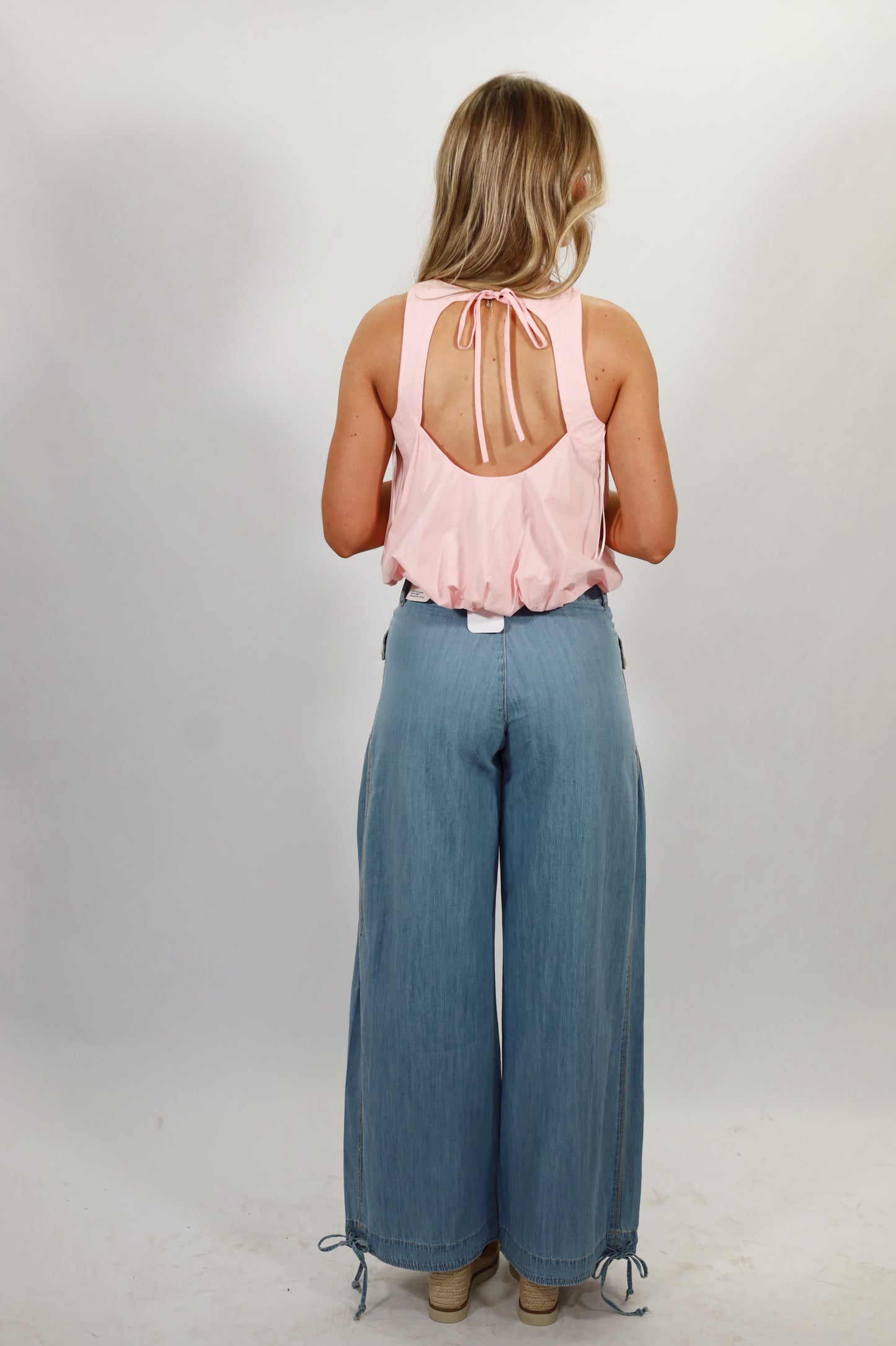 Dreamy Denim Button Front Jeans- LIGHT WASH