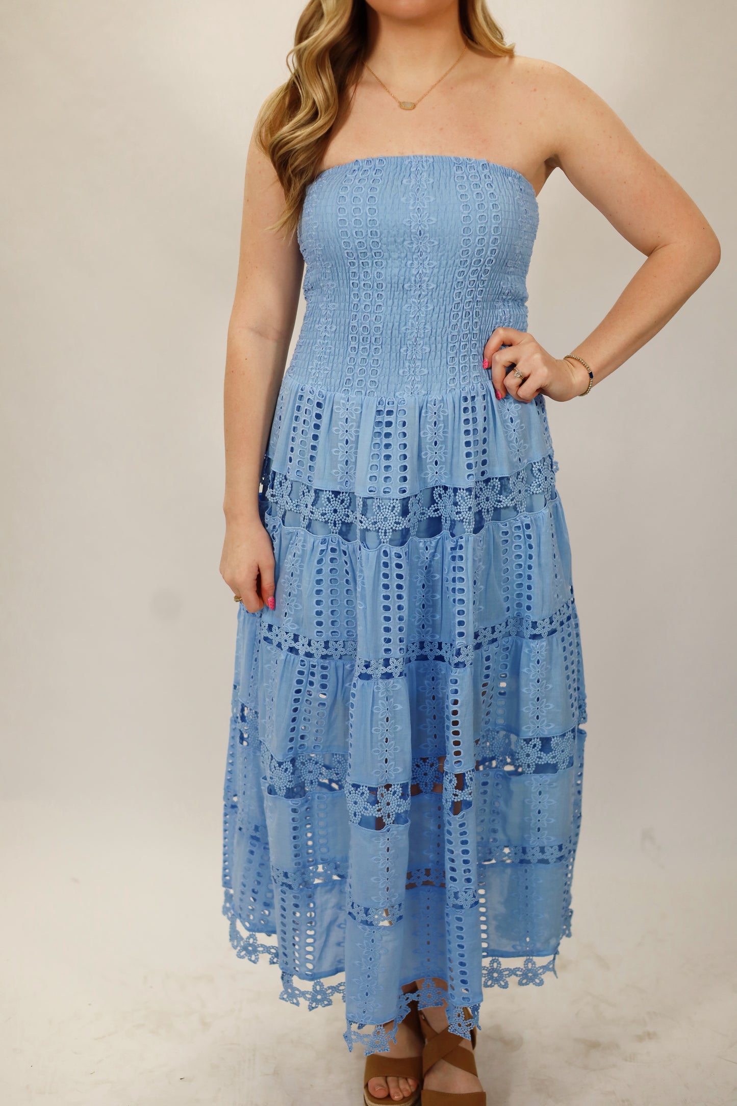 Ellie Eyelet Dress