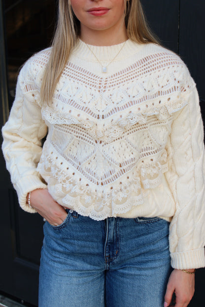 Katie Lace Detail Sweater