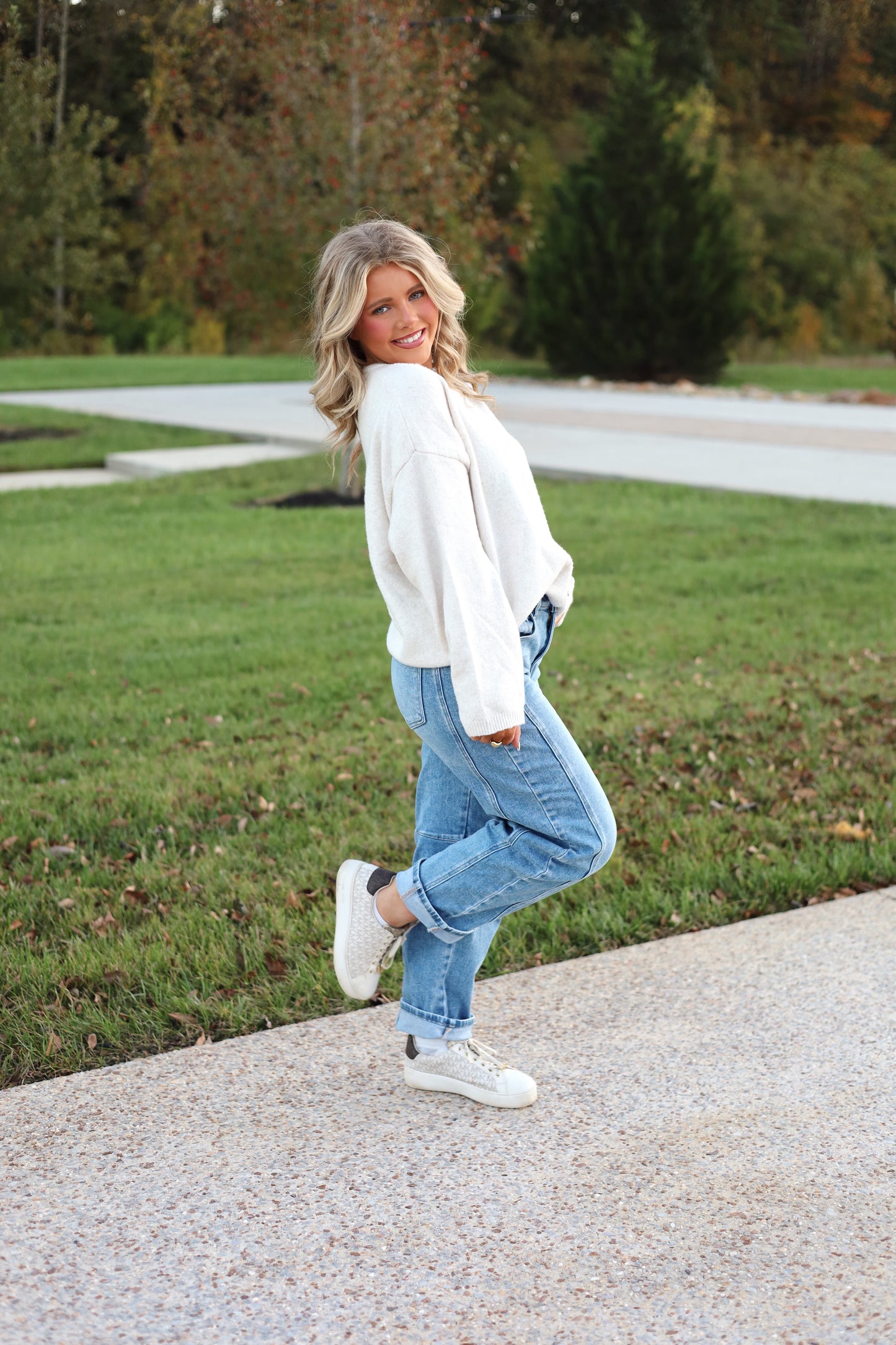 Aria Long Sleeve Button Cardigan