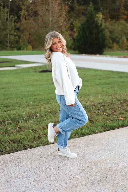 Aria Long Sleeve Button Cardigan