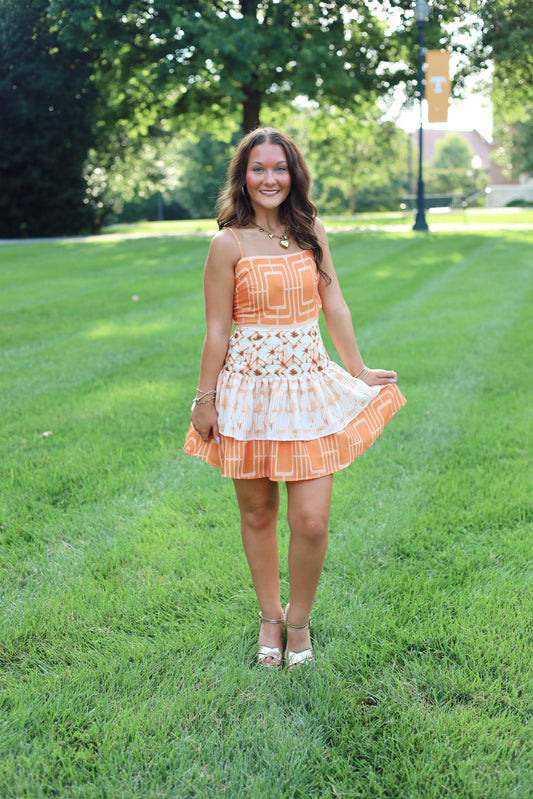 Camile Mini Dress- Orange