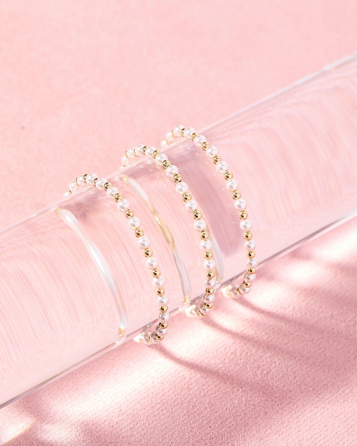 Beaded Blondes  Luci Pearl Bracelet