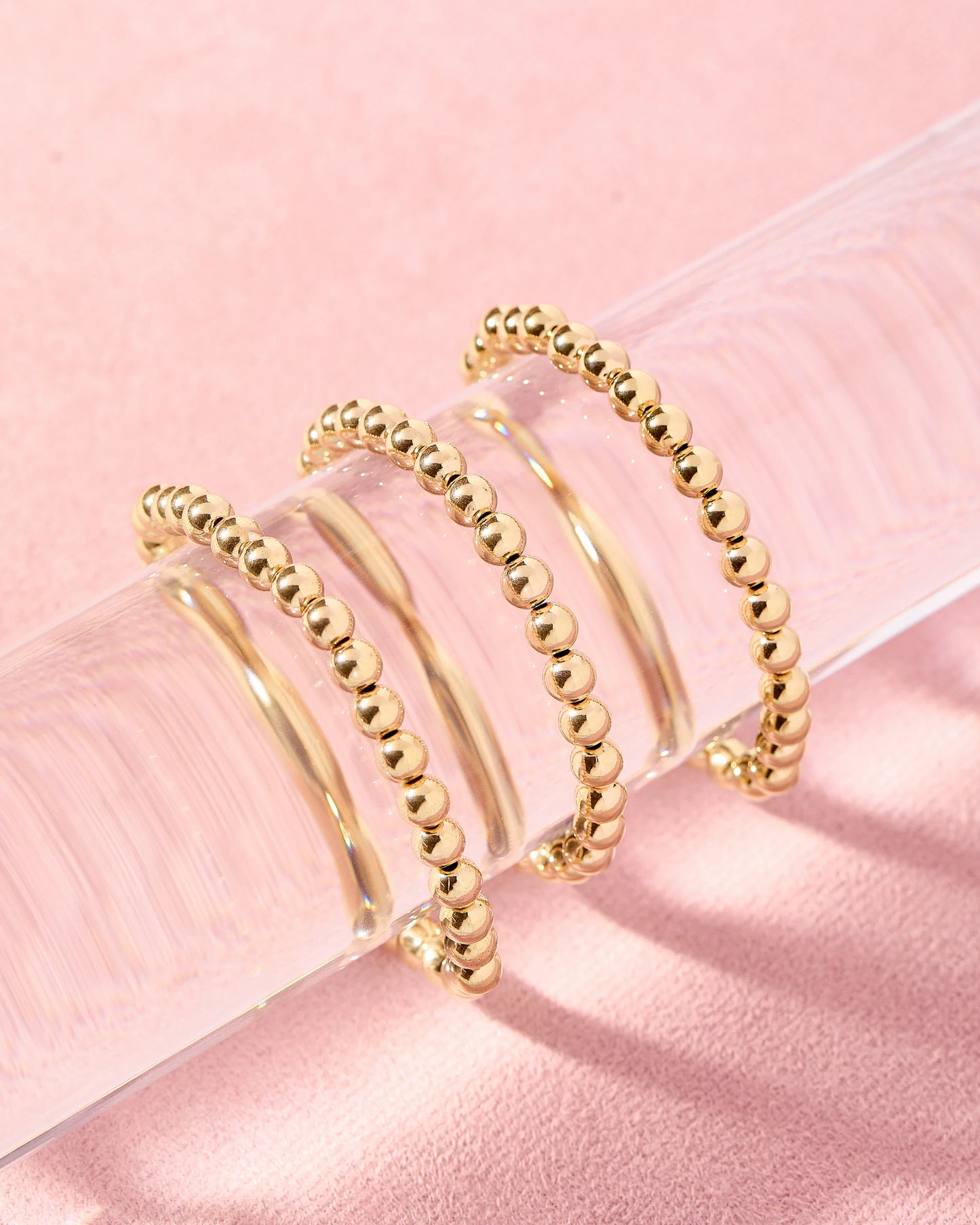 Beaded Blondes 5MM Gold Beaded Bracelet
