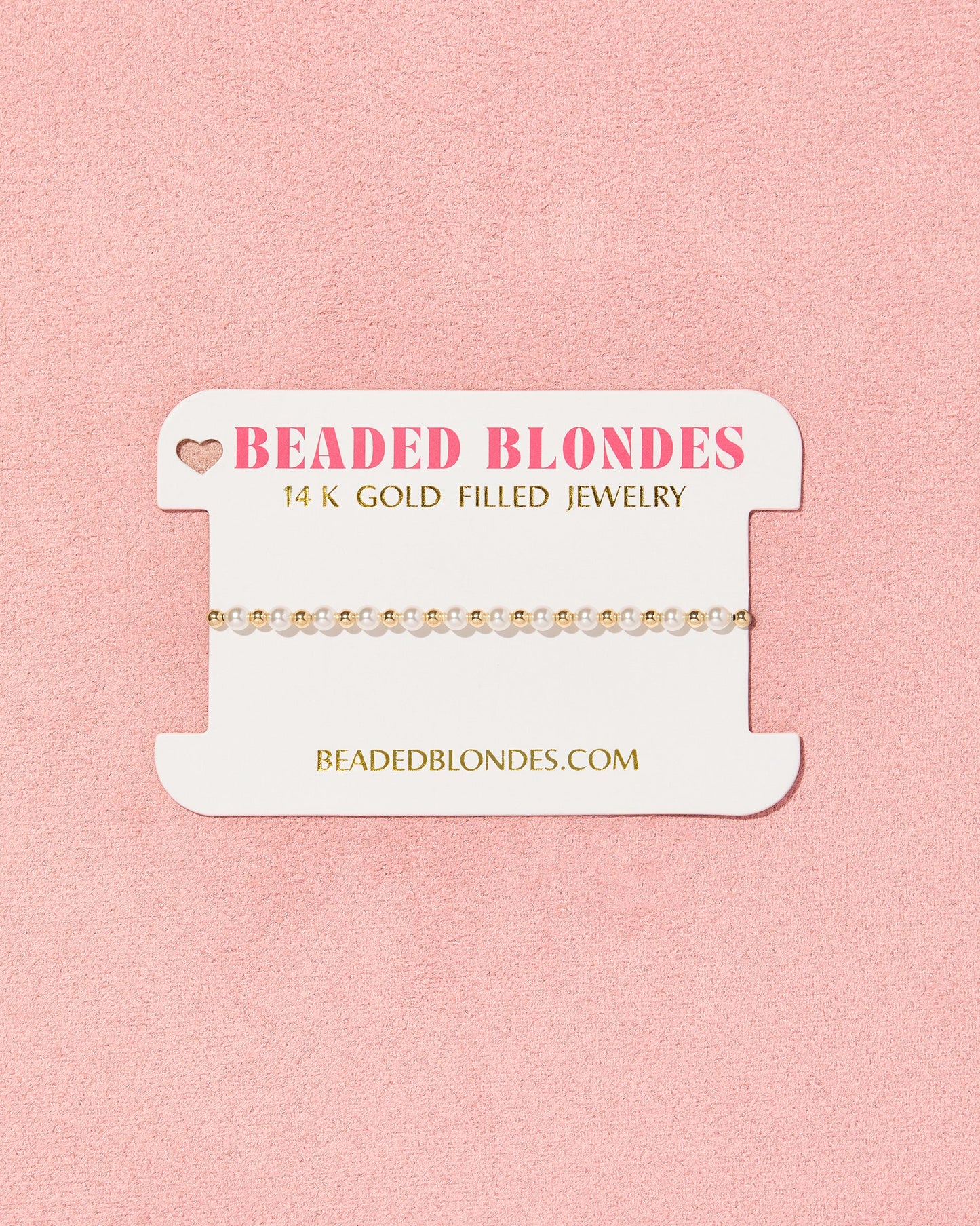 Beaded Blondes  Luci Pearl Bracelet