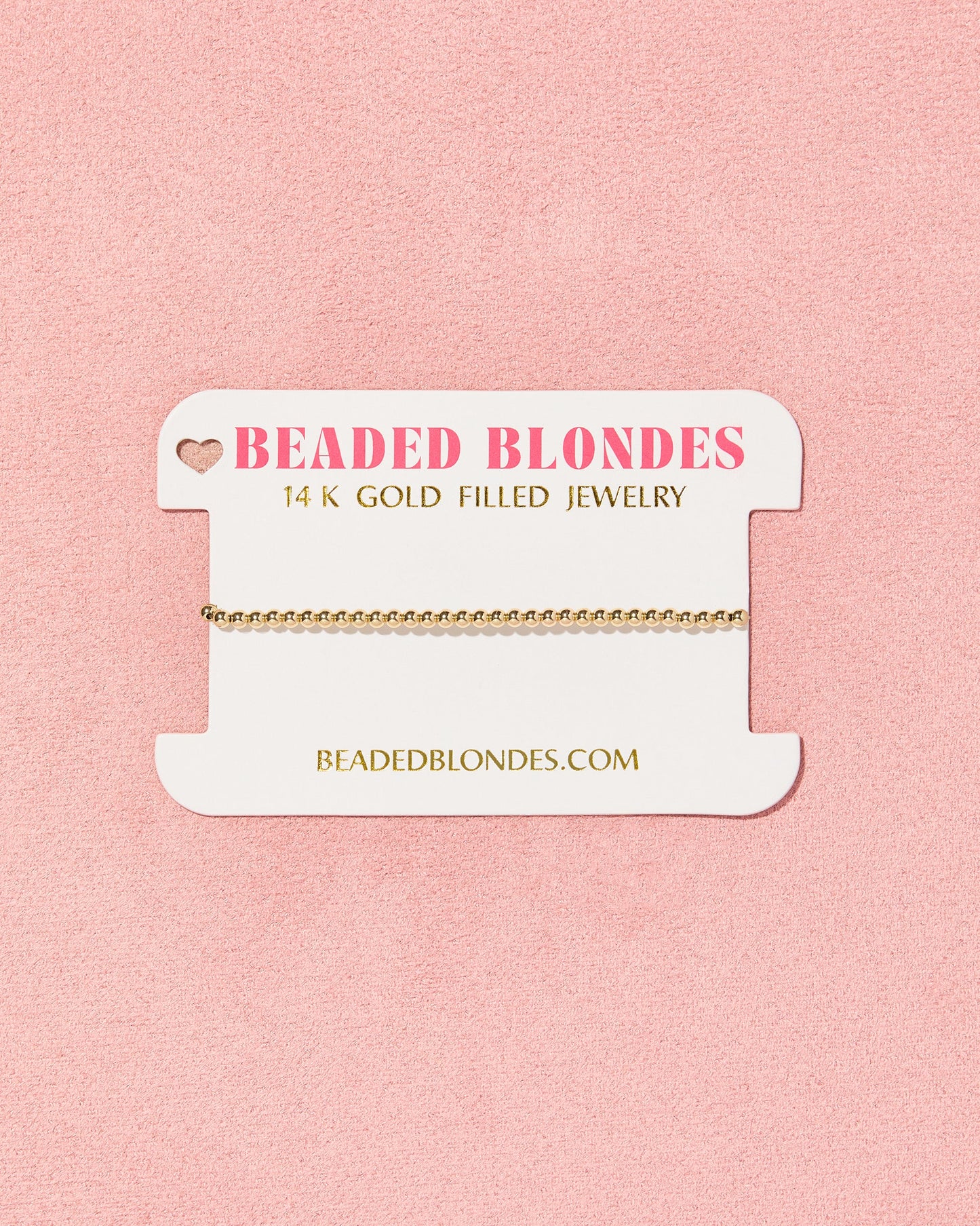 Beaded Blondes 3MM Gold Beaded Bracelet