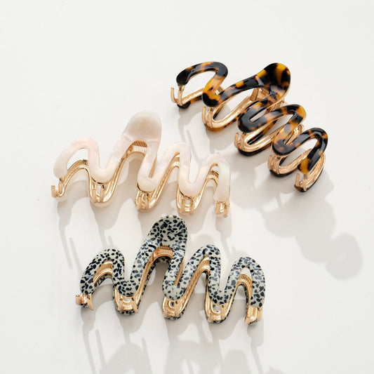 Willow Core Metal Squiggle Claw Clip