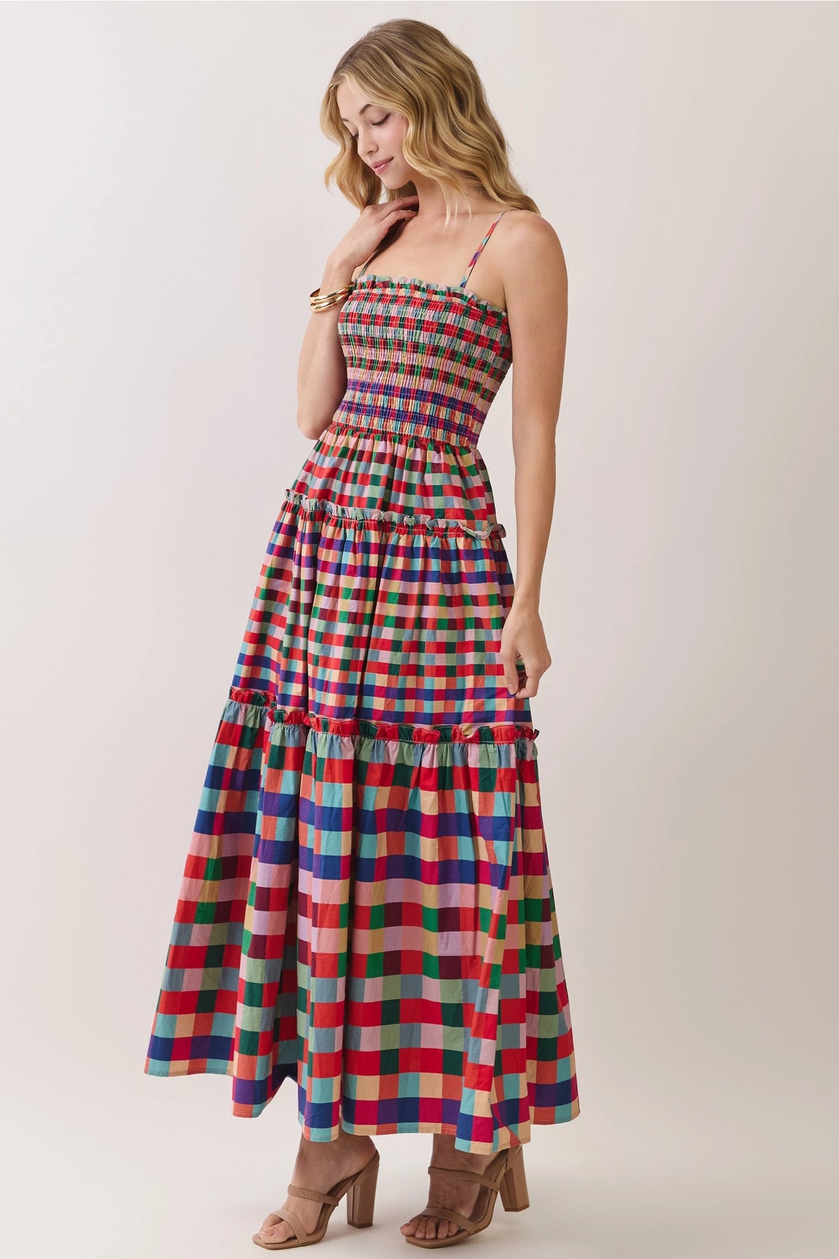 Marleigh Multi. Color Midi Dress