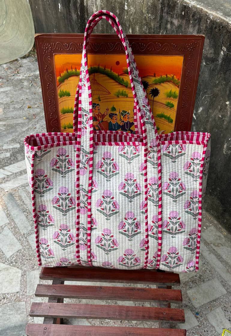 Handmade Cotton Quilted Bag