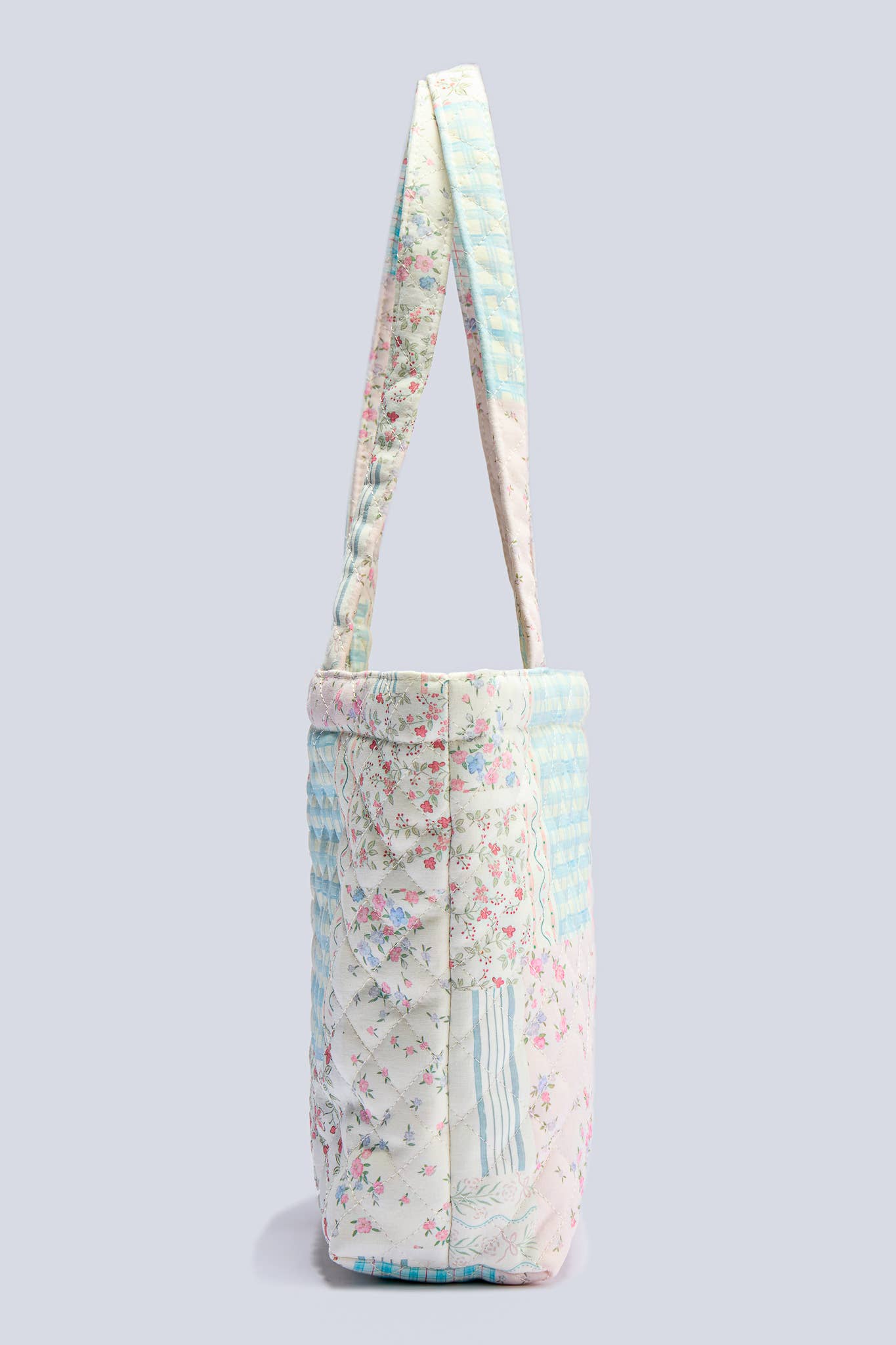 Pastel Patchwork Quilted Tote