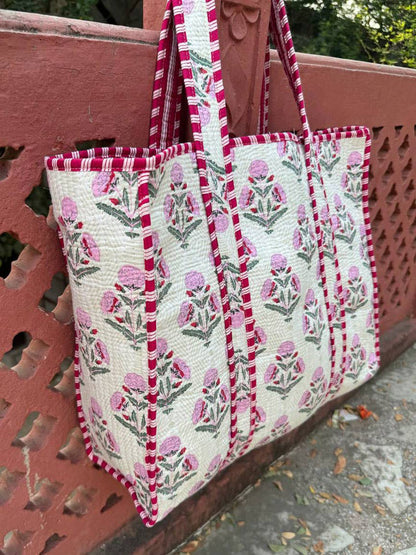 Handmade Cotton Quilted Bag