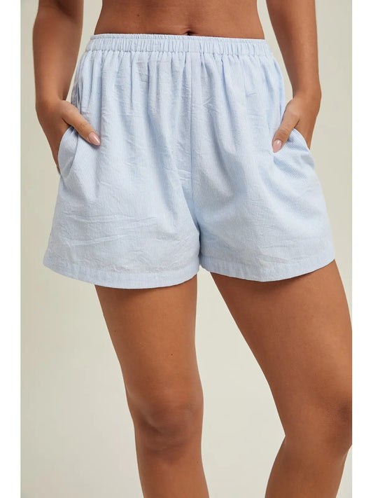 Kai Striped Shorts- BLUE