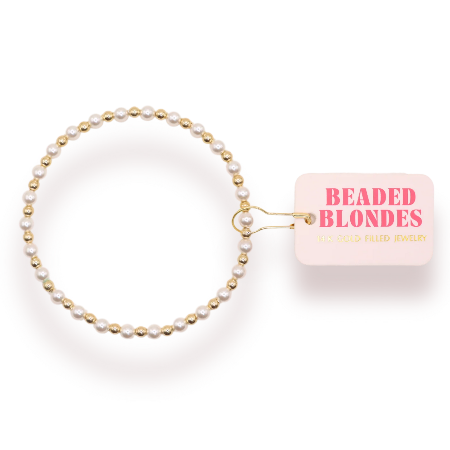 Beaded Blondes  Luci Pearl Bracelet