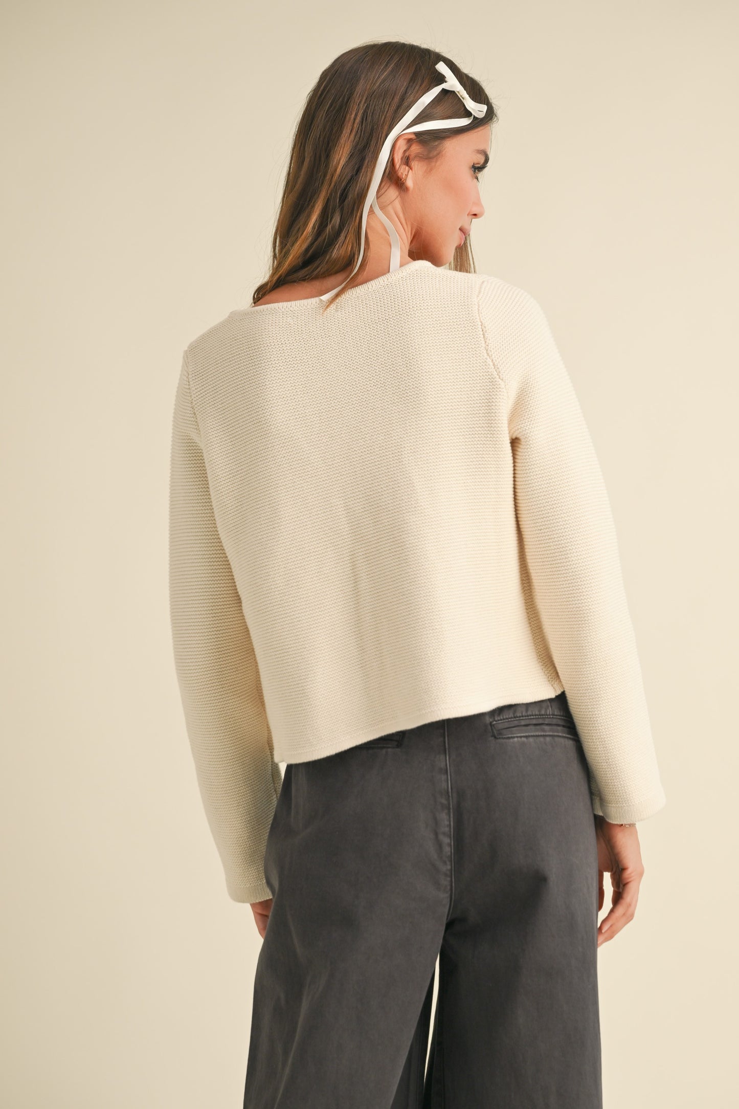 Dainty Bow Sweater